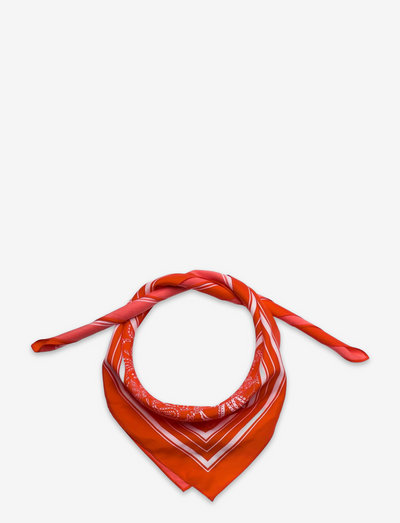 Paisley scarf - léttir treflar - cherry tomato