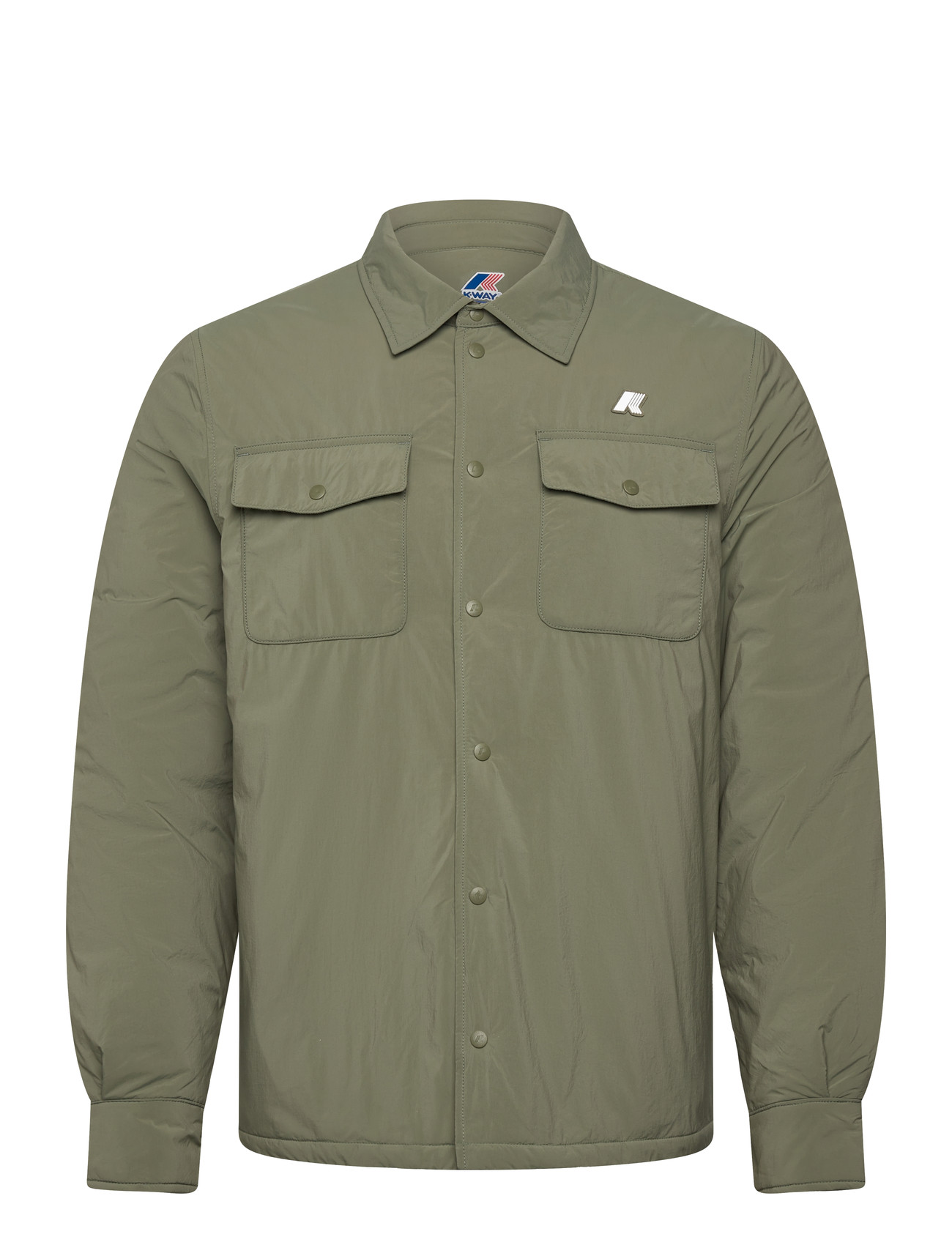 K-Way Umbert Plain Warm, S, Khaki green, Jakker > Vatterede Jakker, Herre