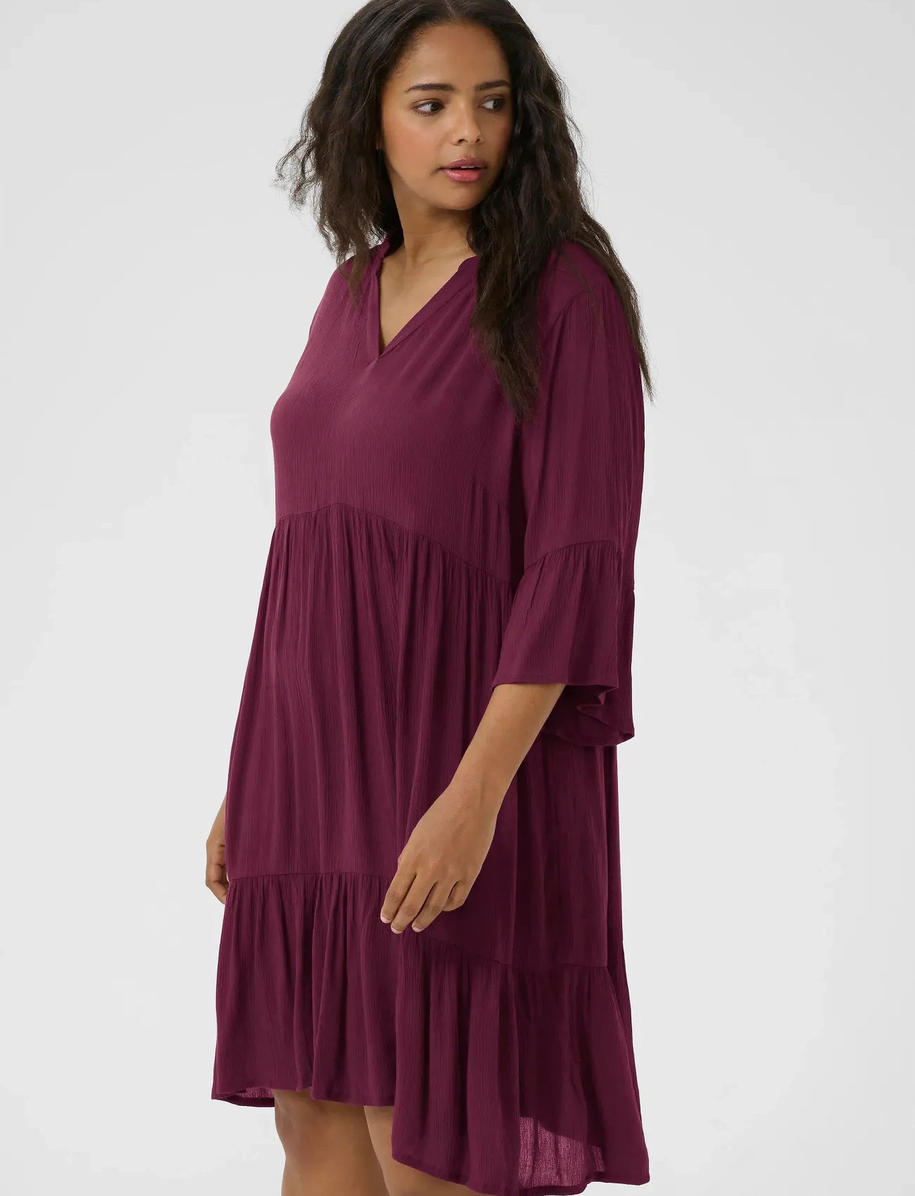 Kaffe Curve Kcmariana Ami Dress, 52, Red, Kjoler > Kort Kjole, Dame