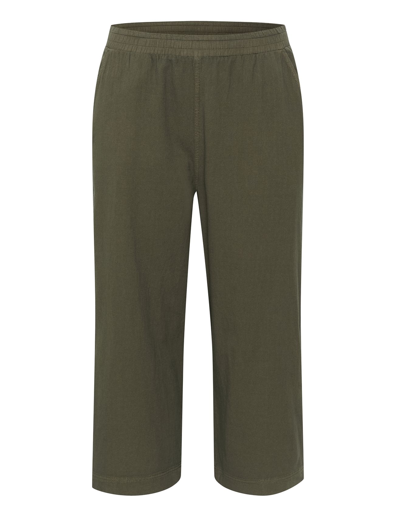Kcnana Culotte Pants Bottoms Trousers Culottes Khaki Green Kaffe Curve