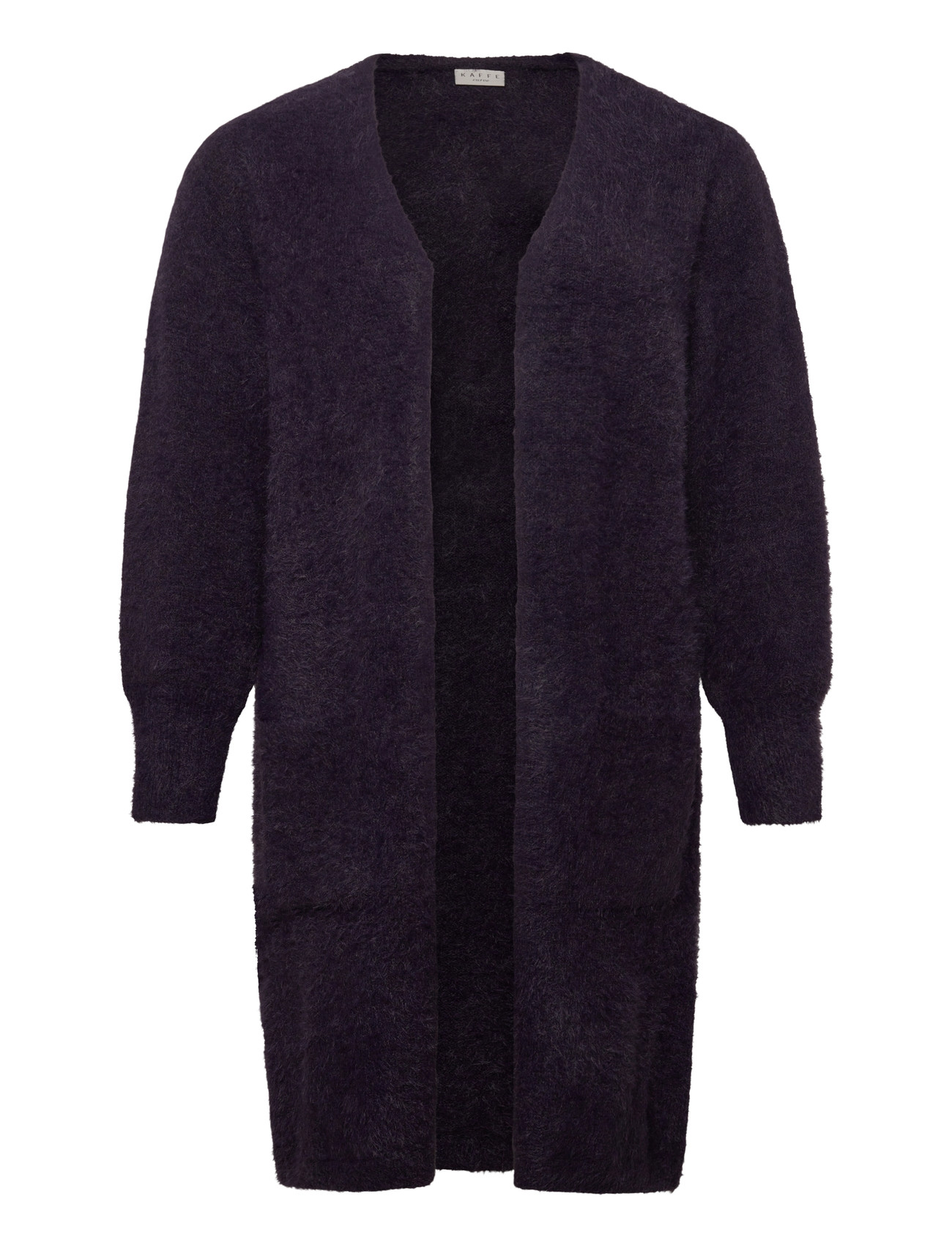 Kaffe Curve Kcvilda Long Cardigan, S, Purple, Strik > Cardigans, Dame