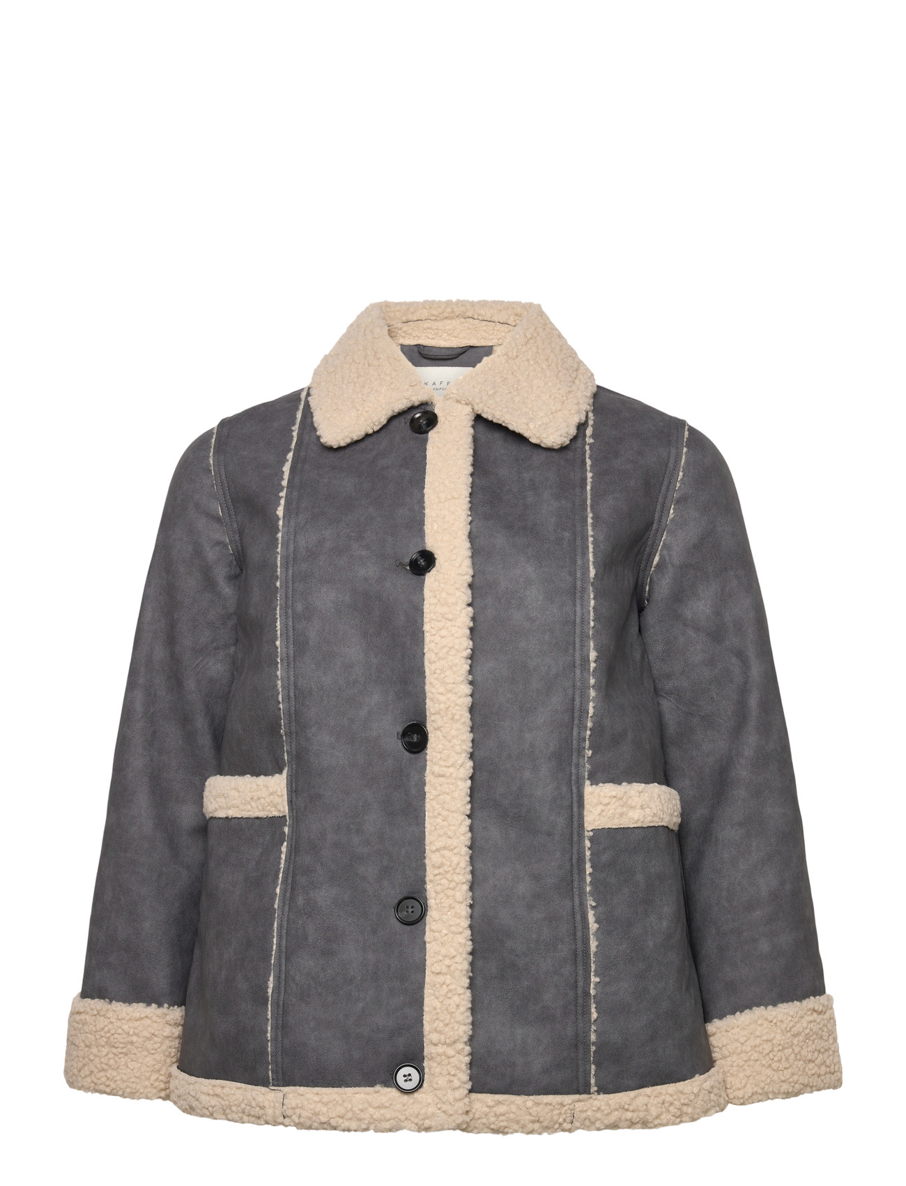 Kaffe Curve Kcshirla Jacket, 48, Grey, Jakker > Vatteret Jakke, Dame