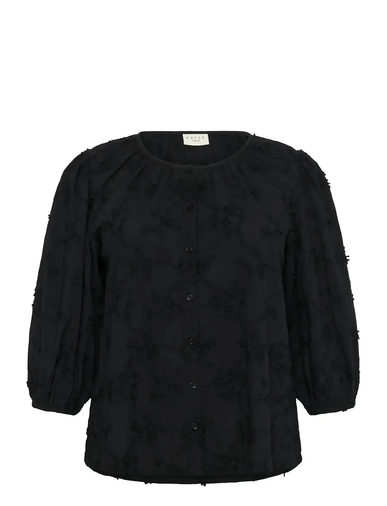 KAFFE CURVE Kclaima Shirt Schwarz - 46 - Damen