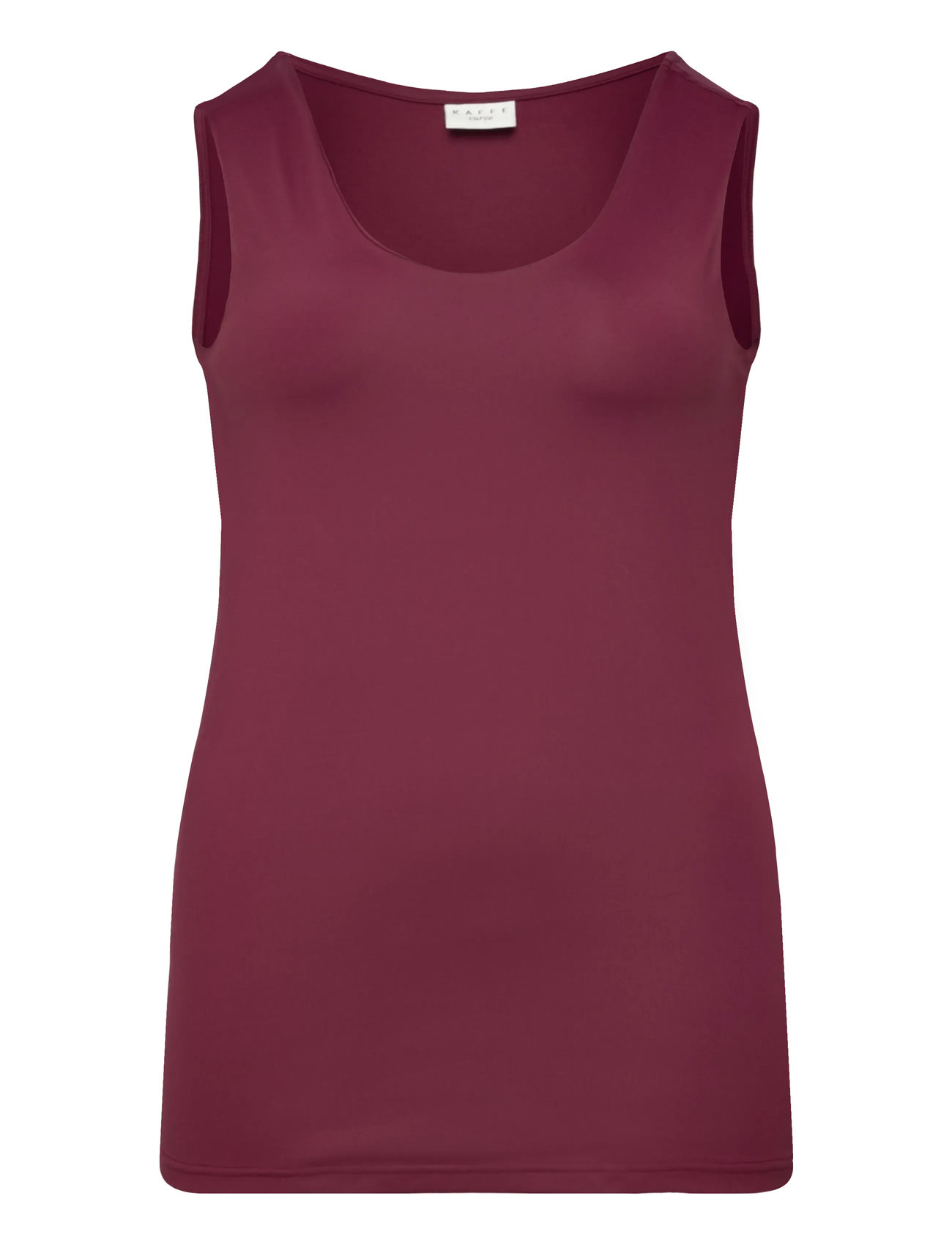 KAFFE CURVE Kcerina Jersey Oberteil Burgundy - XL - Damen