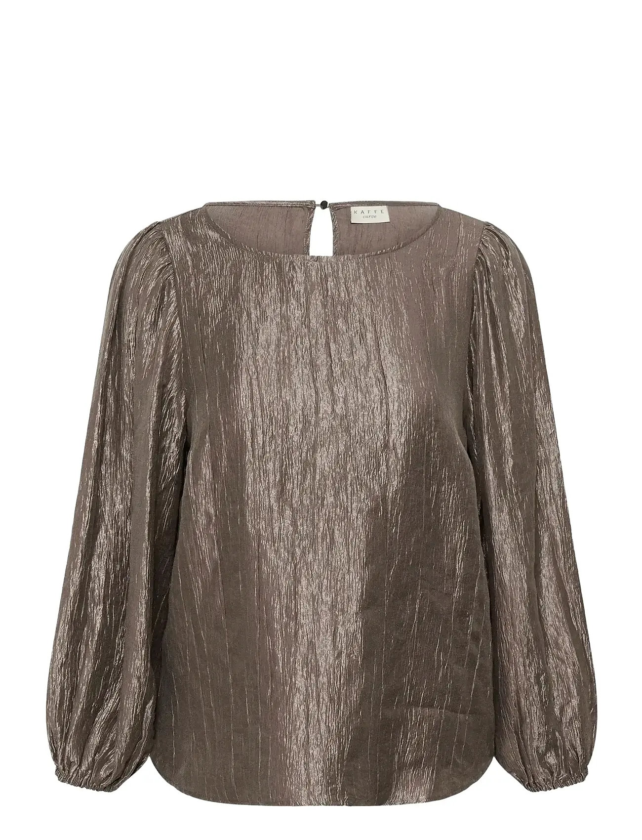 KAFFE CURVE Kcrizza Bluse Khaki - 46 - Damen