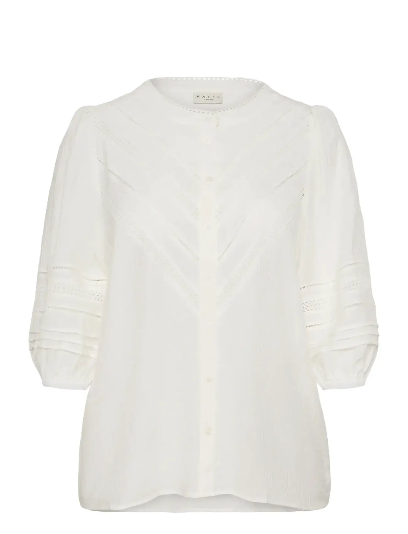 KAFFE CURVE Kcliwa Shirt Cream - 44 - Damen