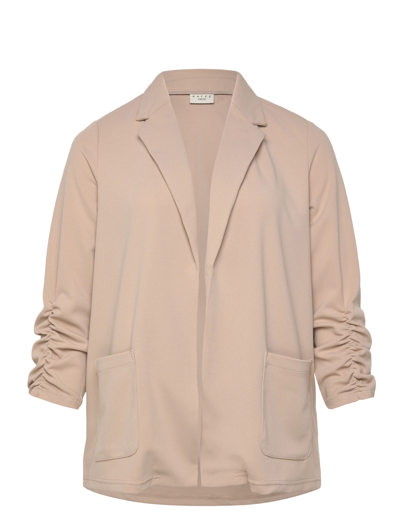 KAFFE CURVE Kcpheolo 3/4 Sl Blazer Beige - XL - Damen