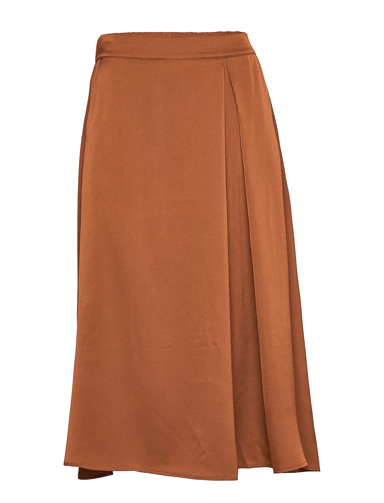 Kaffe Kathea Midi Skirt Knälång Kjol Brun [Color: TORTOISE SHELL ][Sex: Women ][Sizes: 36,40 ]