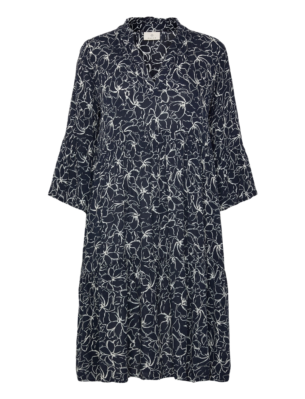 Kaffe Kaellen Amber Dress, 34, Navy, Kjoler > Kort Kjole, Dame