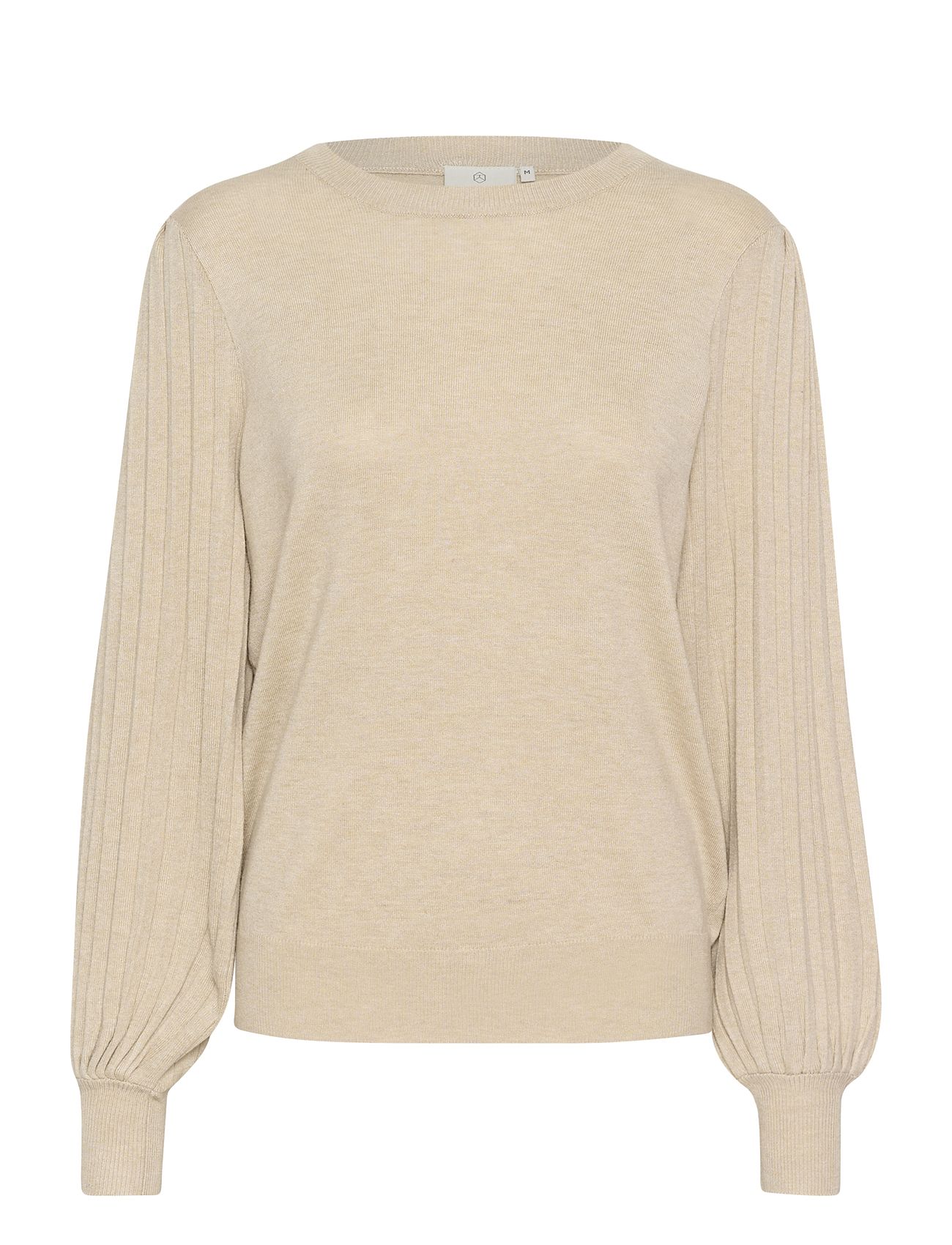 Kal Knit Pullover Beige Kaffe