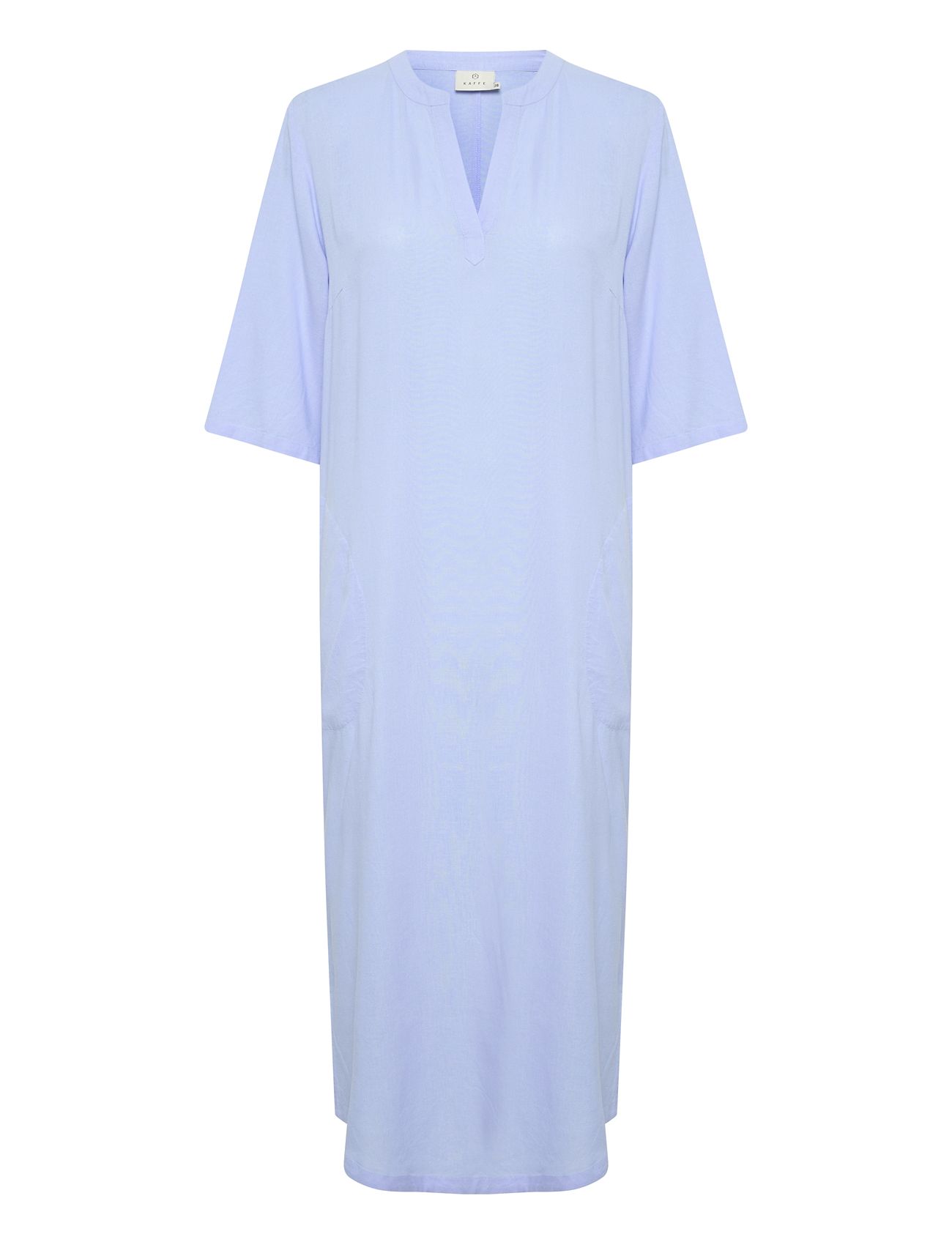 Kamilia Kaftan Dress Knælang Kjole Blue Kaffe