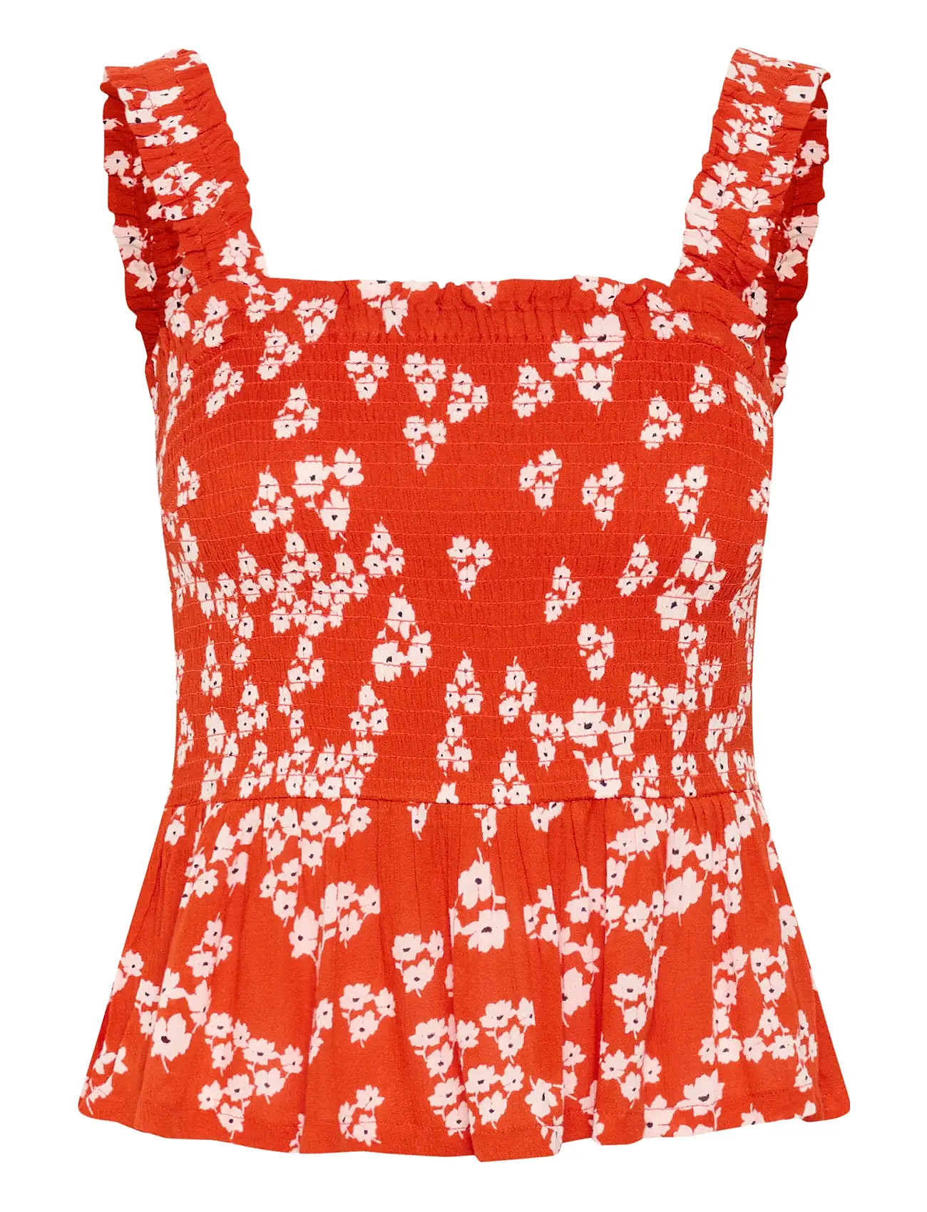 KAFFE Kaamber Smock Oberteil Rot - 44 - Damen
