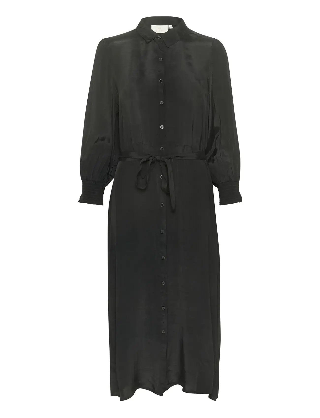 Kaemine Oline Dress Knelang Kjole Black Kaffe