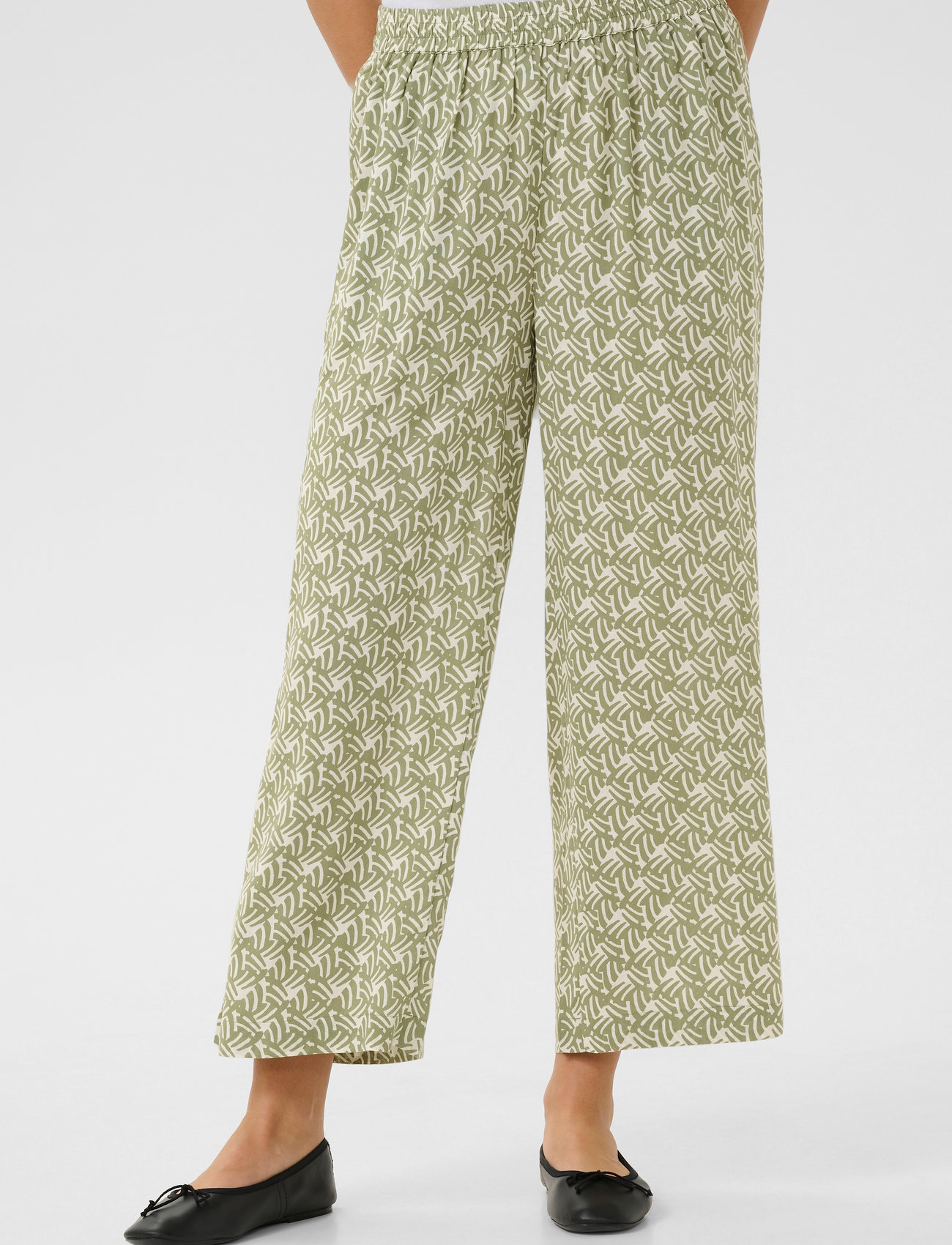 Kaffe Kasanne Pants, 38, Green, Bukser > Culottes, Dame