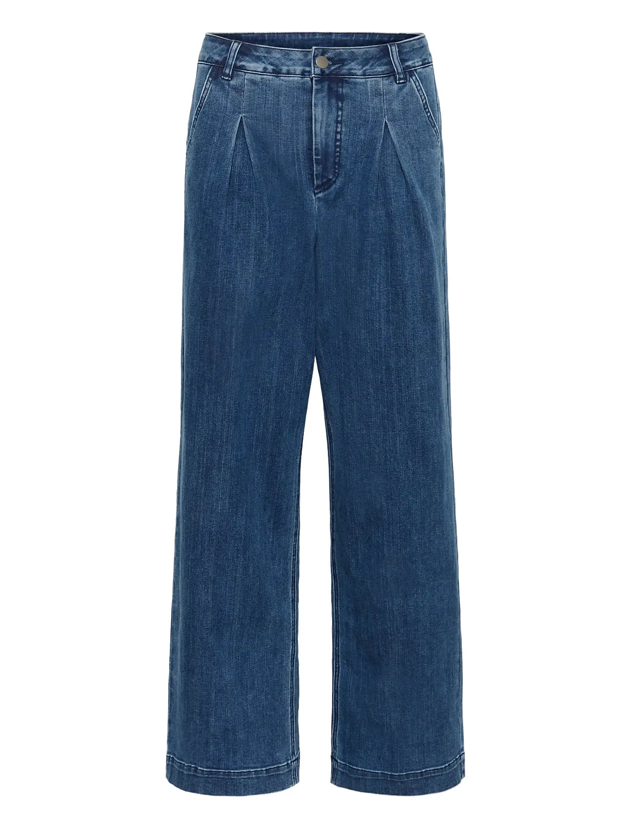 KAFFE Kalea Wide Jeans Blau - 44 - Damen