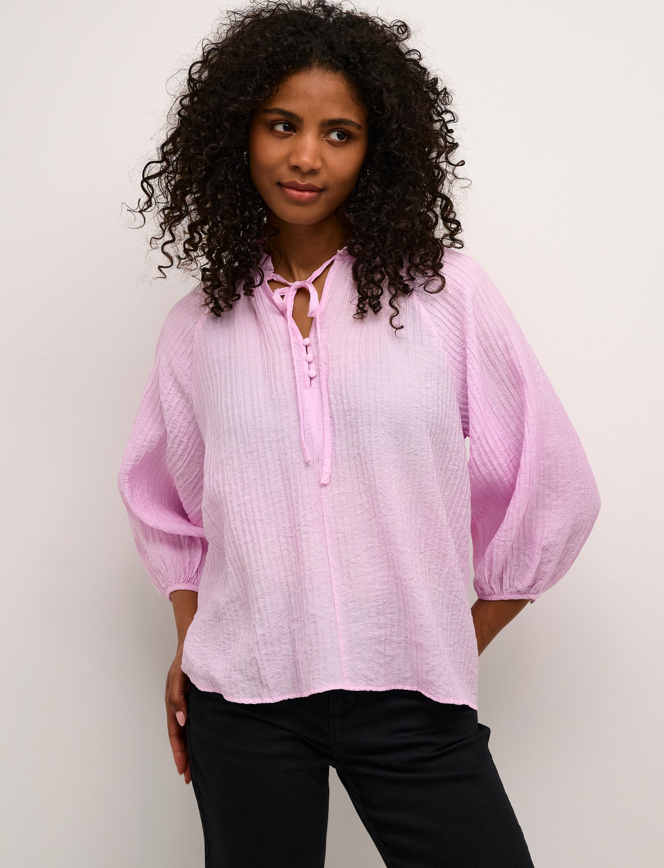 Kaffe Kalianna Blouse, 38, Pink, Bluser > Langærmede, Dame