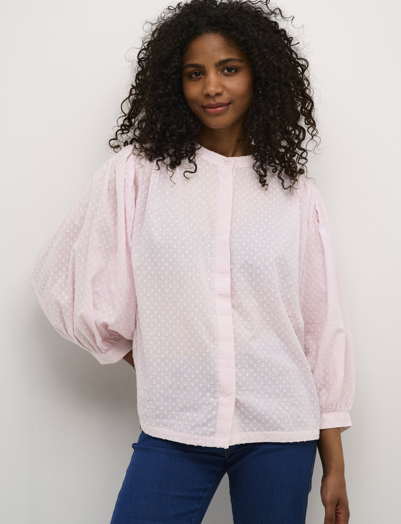 Kaffe Karoca Blouse, 36, Pink, Bluser > Langærmede, Dame