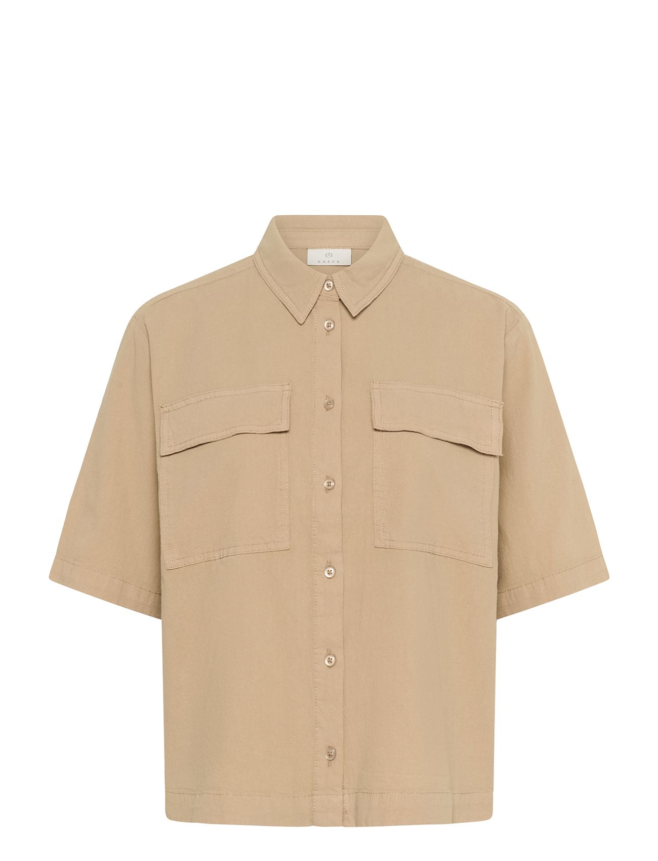 KAFFE Kanaya Liah Shirt Beige - 40 - Damen