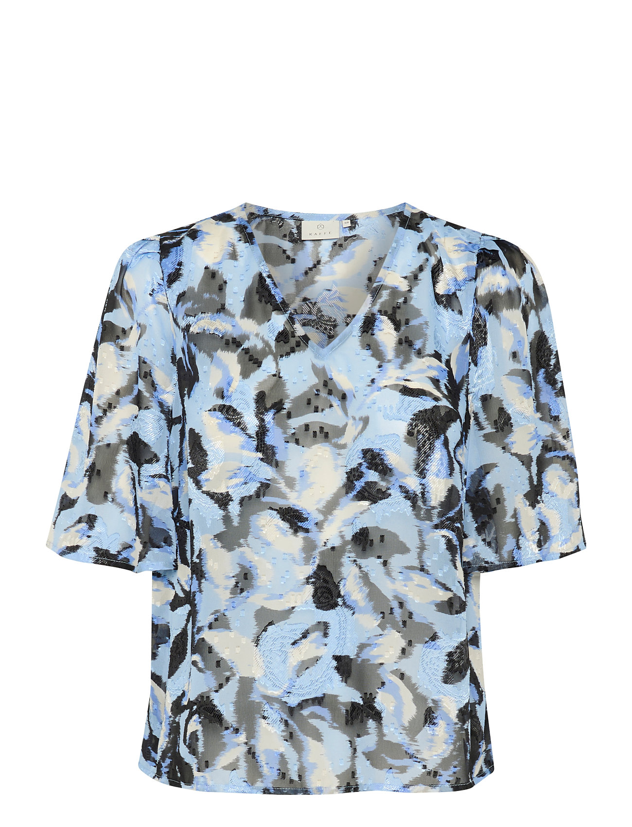 KAFFE Kaelina Bluse Blau - 42 - Damen