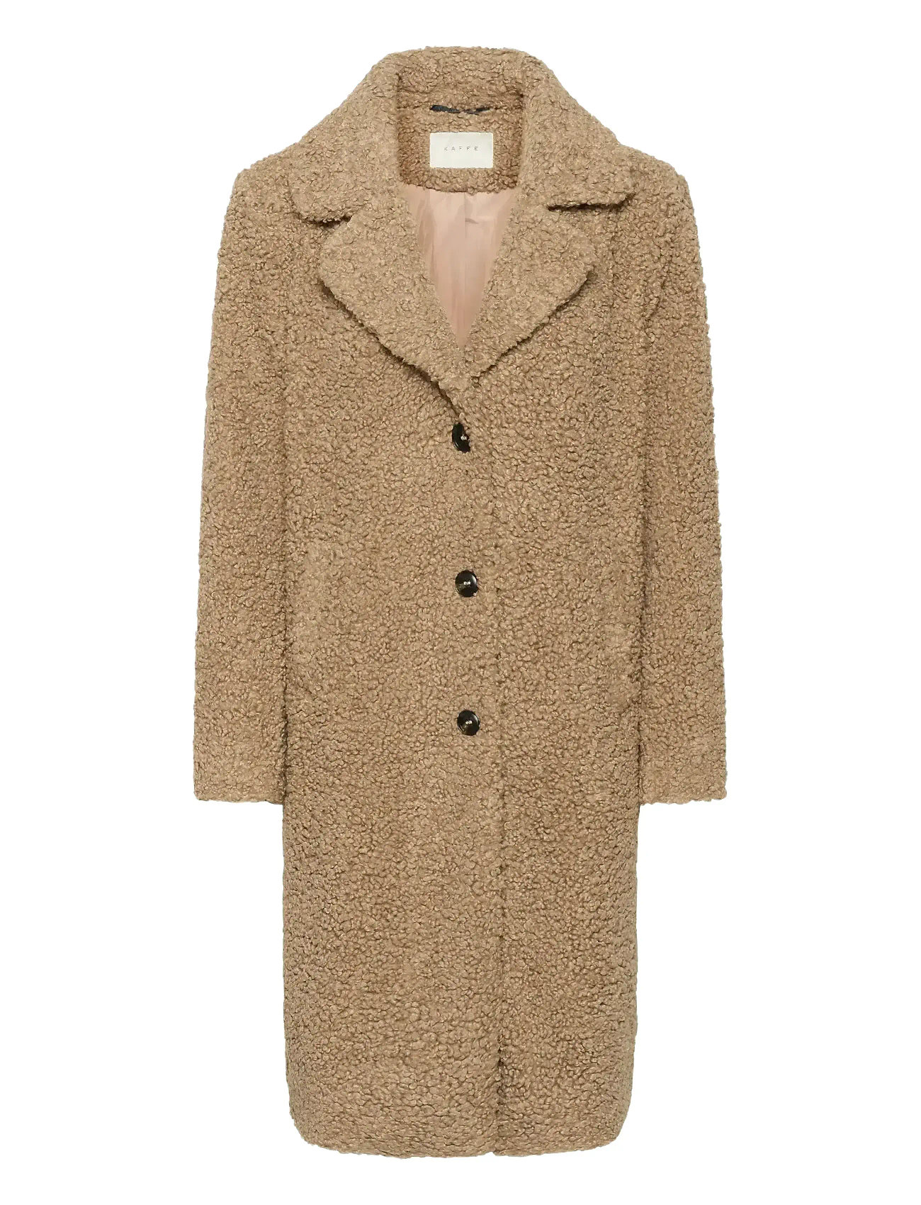 KAFFE Kabalmi Teddy Mantel Braun - 44 - Damen