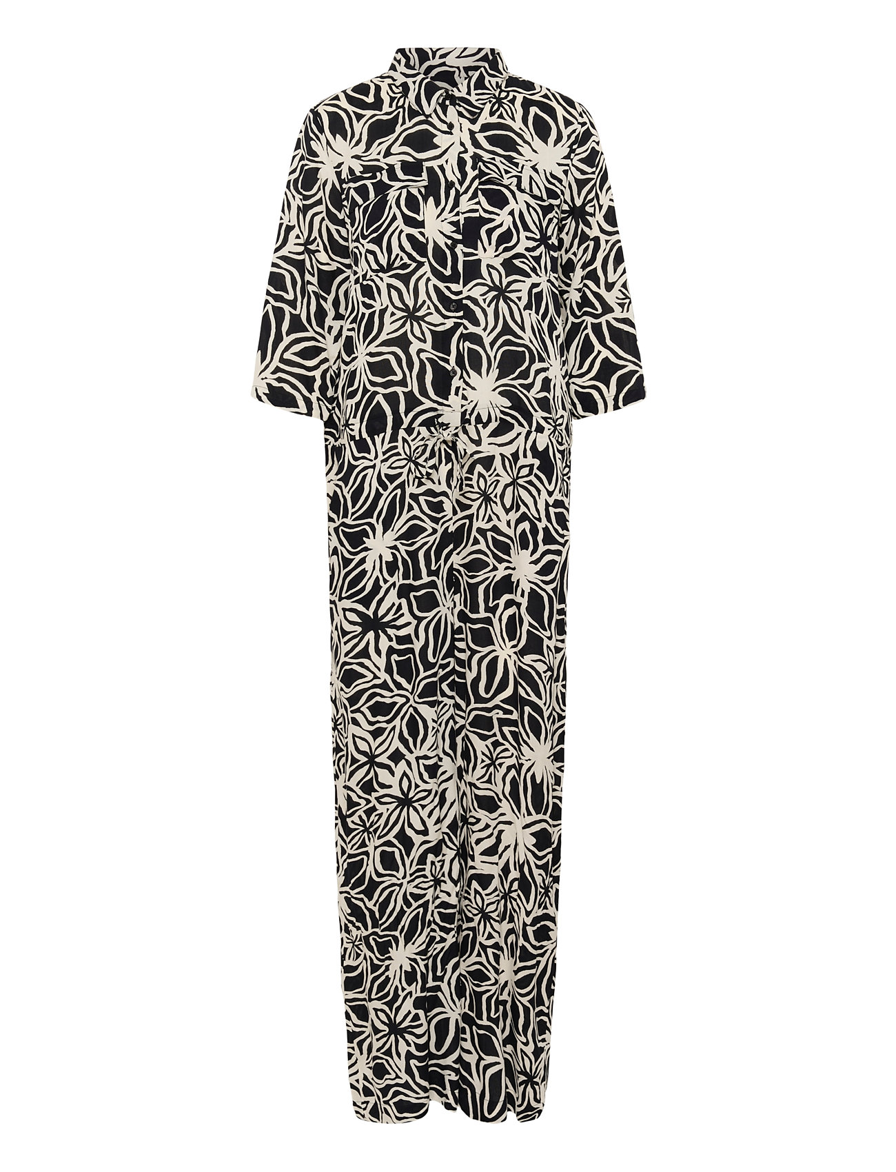 KAFFE Kasanne Plain Weave Jumpsuit Printe Schwarz - 42 - Damen