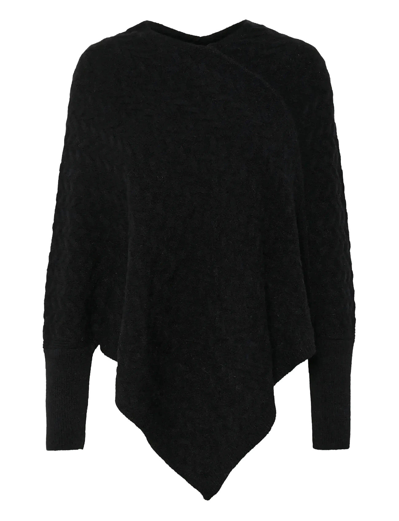 KAFFE Kavinnie Poncho Schwarz - One Size - Damen