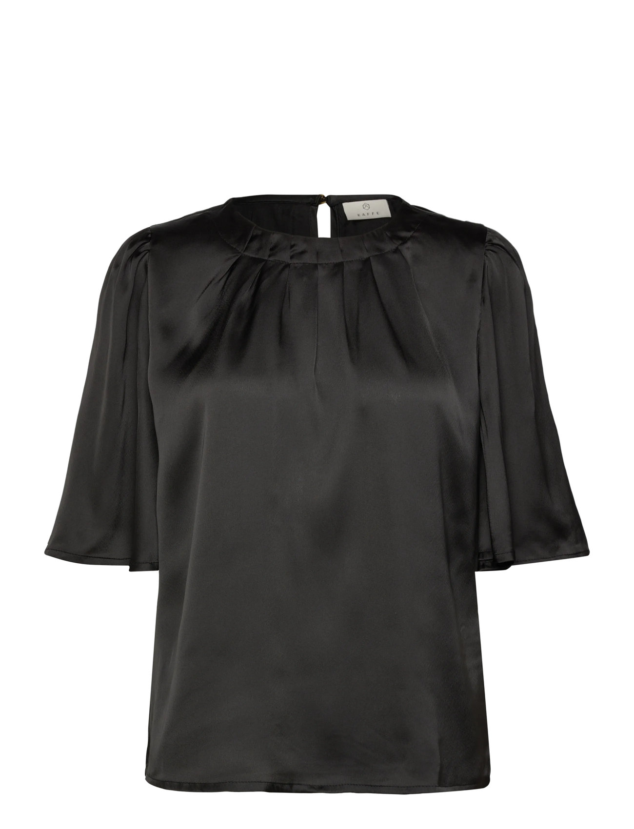KAFFE Kalinda Flared Bluse Schwarz - 42 - Damen
