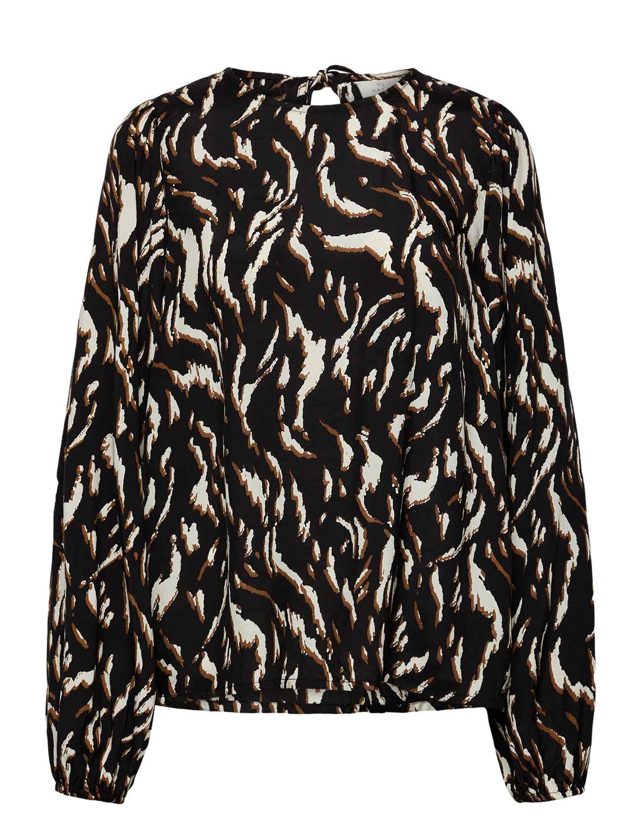 Kaffe Kamille Blouse, 34, Black, Bluser > Langærmede, Dame