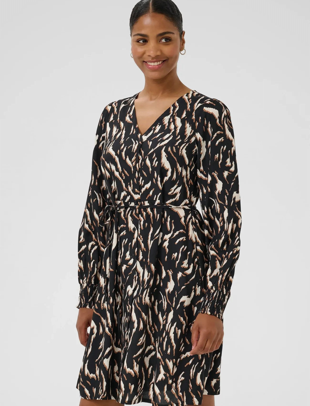 Kaffe Kamille Dress, 36, Brown, Kjoler > Kort Kjole, Dame