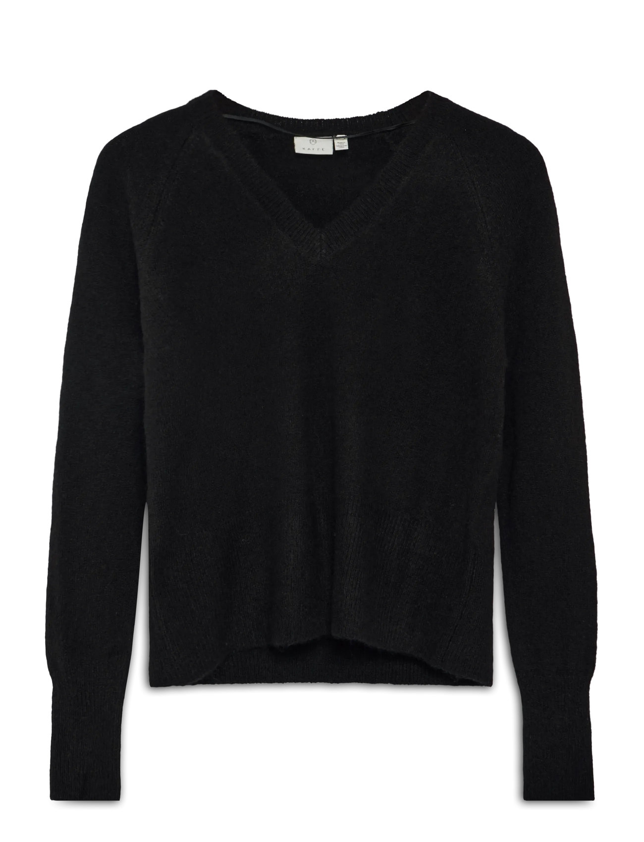 KAFFE Kaniel V-Ausschnitt Pullover Schwarz - M - Damen