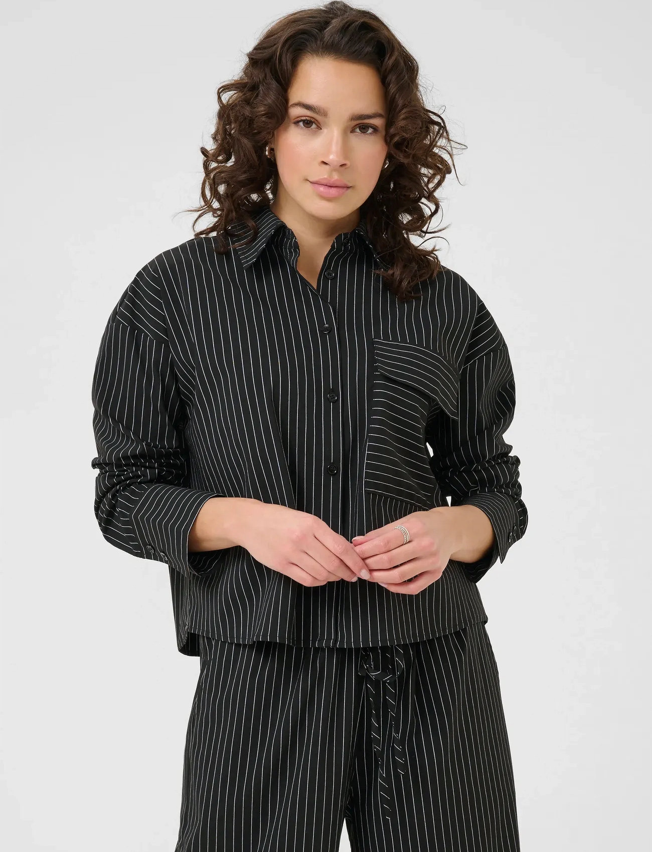 Kaffe Kaeliana Shirt, 34, Black, Skjorter > Langærmede, Dame