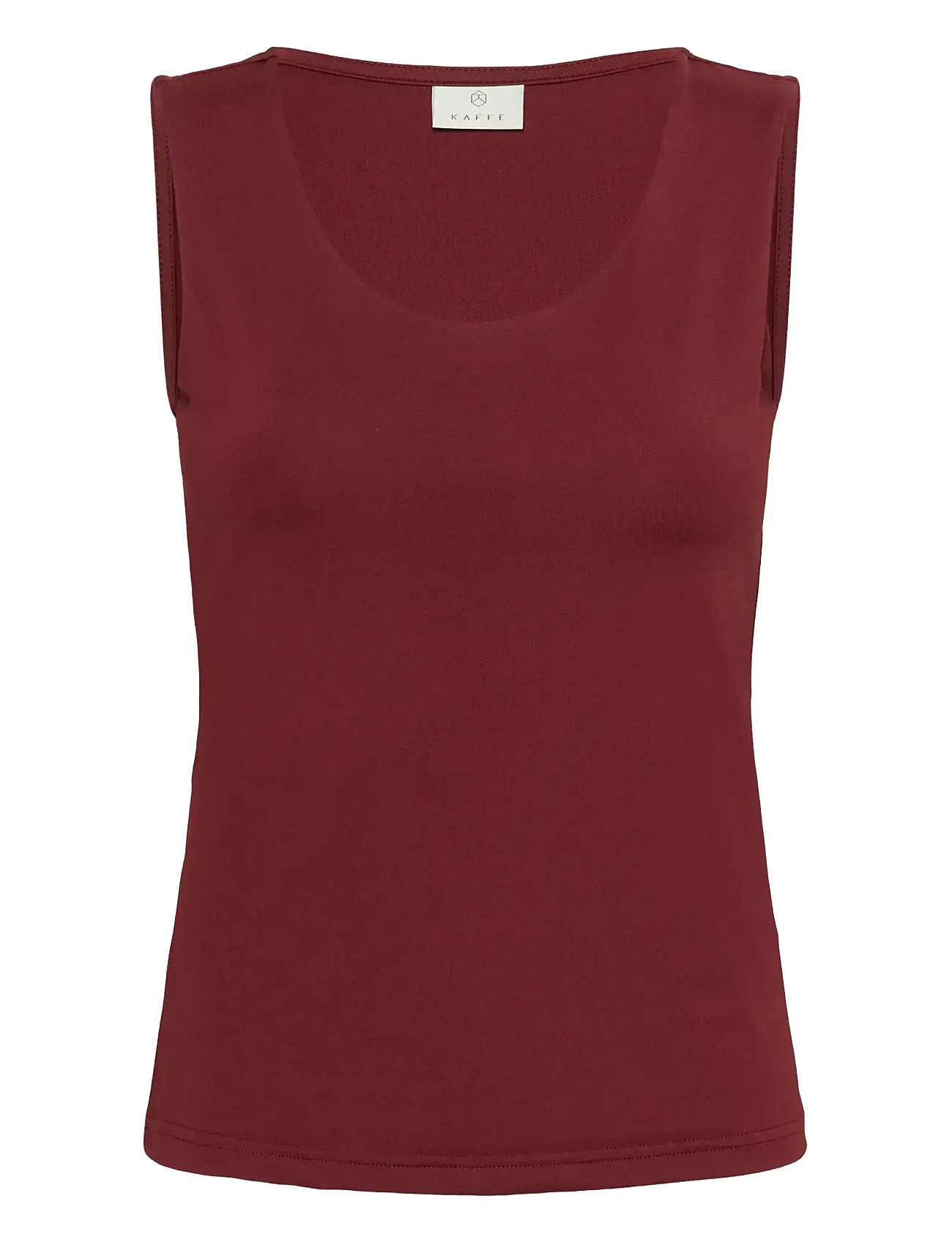 KAFFE Kaarina Jersey Oberteil Burgundy - M - Damen