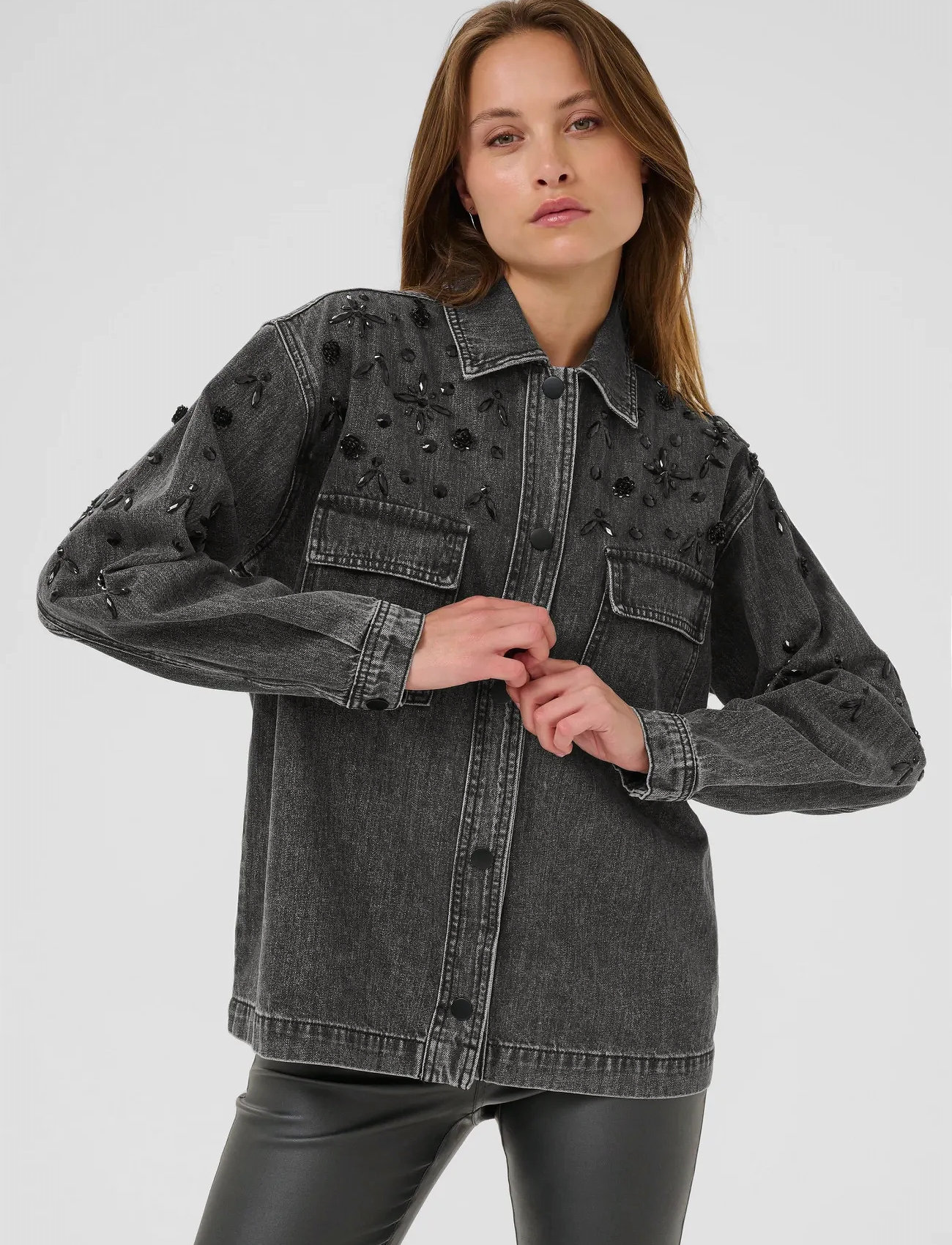 Kaffe Kajaiden Denim Jacket, 38, Blue, Jakker > Denim, Dame