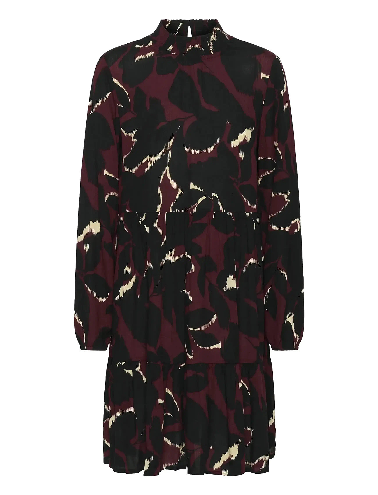 KAFFE Kalinda Amber Kleid Burgundy - 38 - Damen
