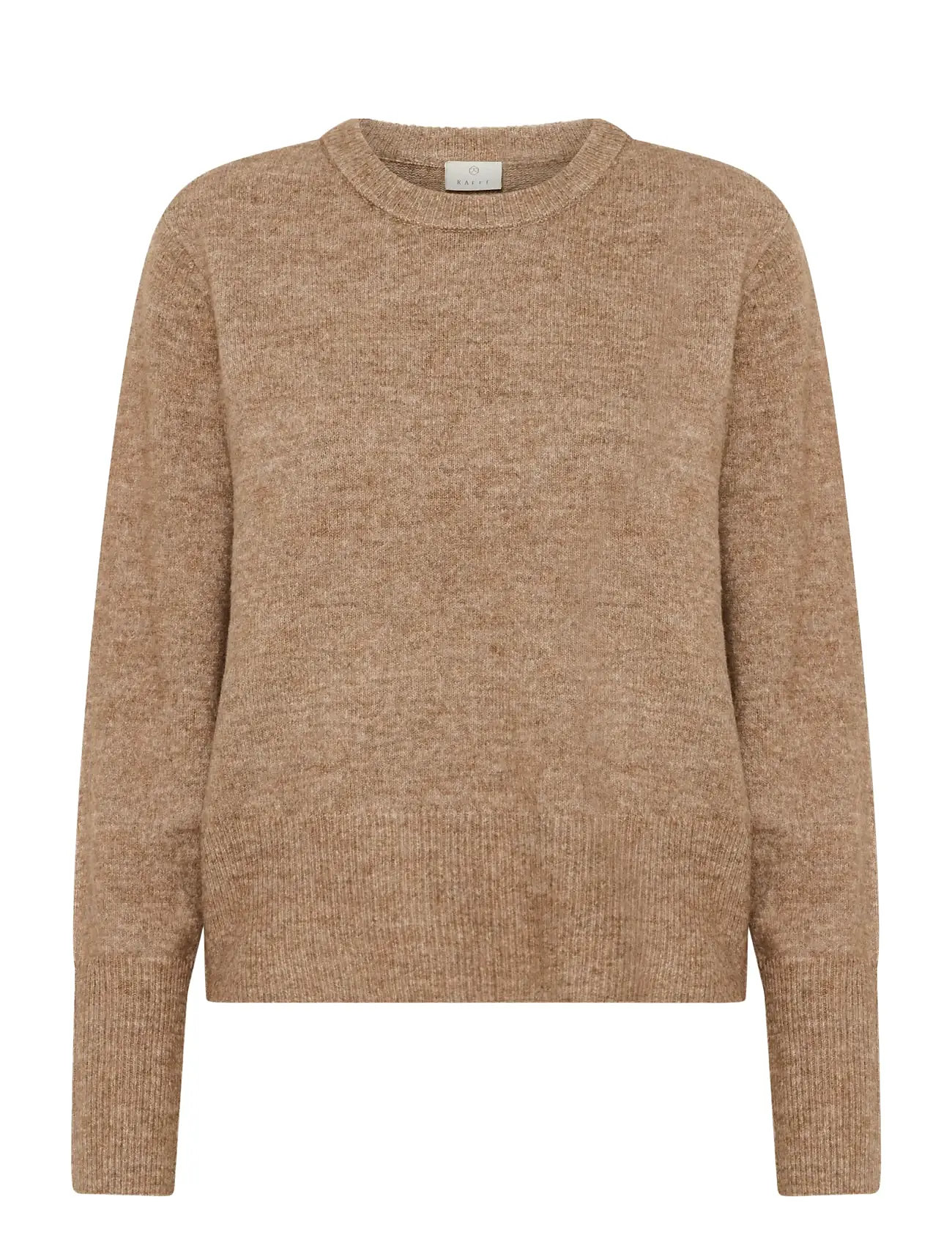 Kaffe Kaniel Crew Neck Pullover, XXL, Beige, Strik > Trøjer, Dame