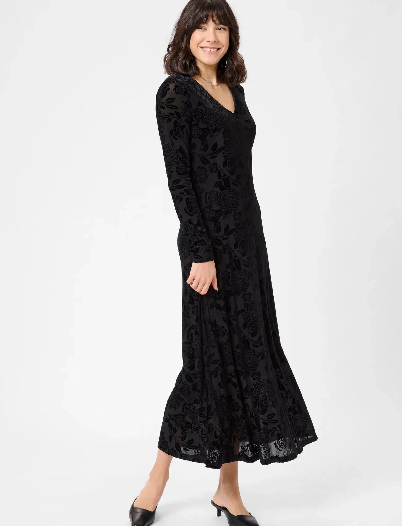 Kaffe Karosa Dress, S, Black, Kjoler > Knælange Og Midi, Dame