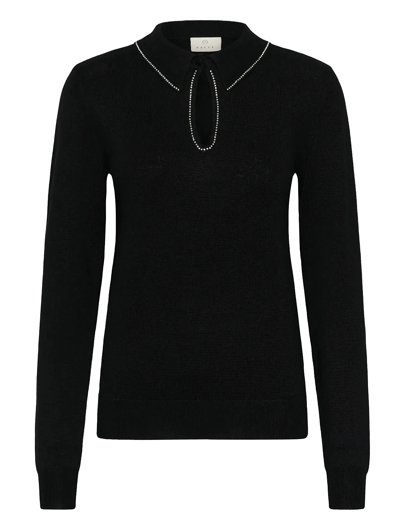 KAFFE Kajada Polo Pullover Schwarz - S - Damen