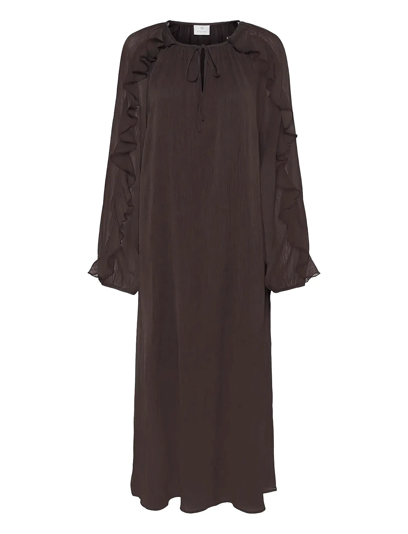 KAFFE Kamila Chiffon Kleid Braun - 42 - Damen