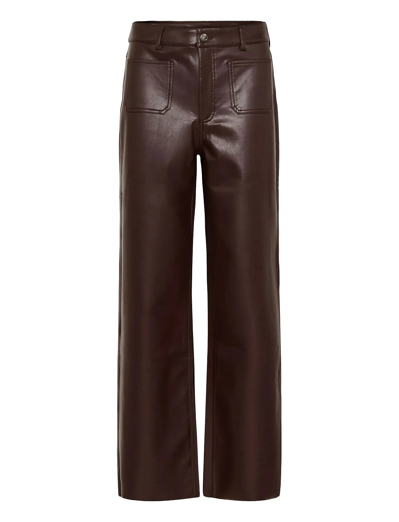 KAFFE Kamikka Pu Jeans Braun - 42 - Damen