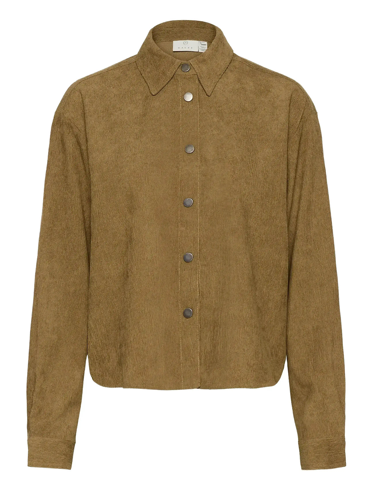 KAFFE Kavera Button Shirt Khaki - 40 - Damen