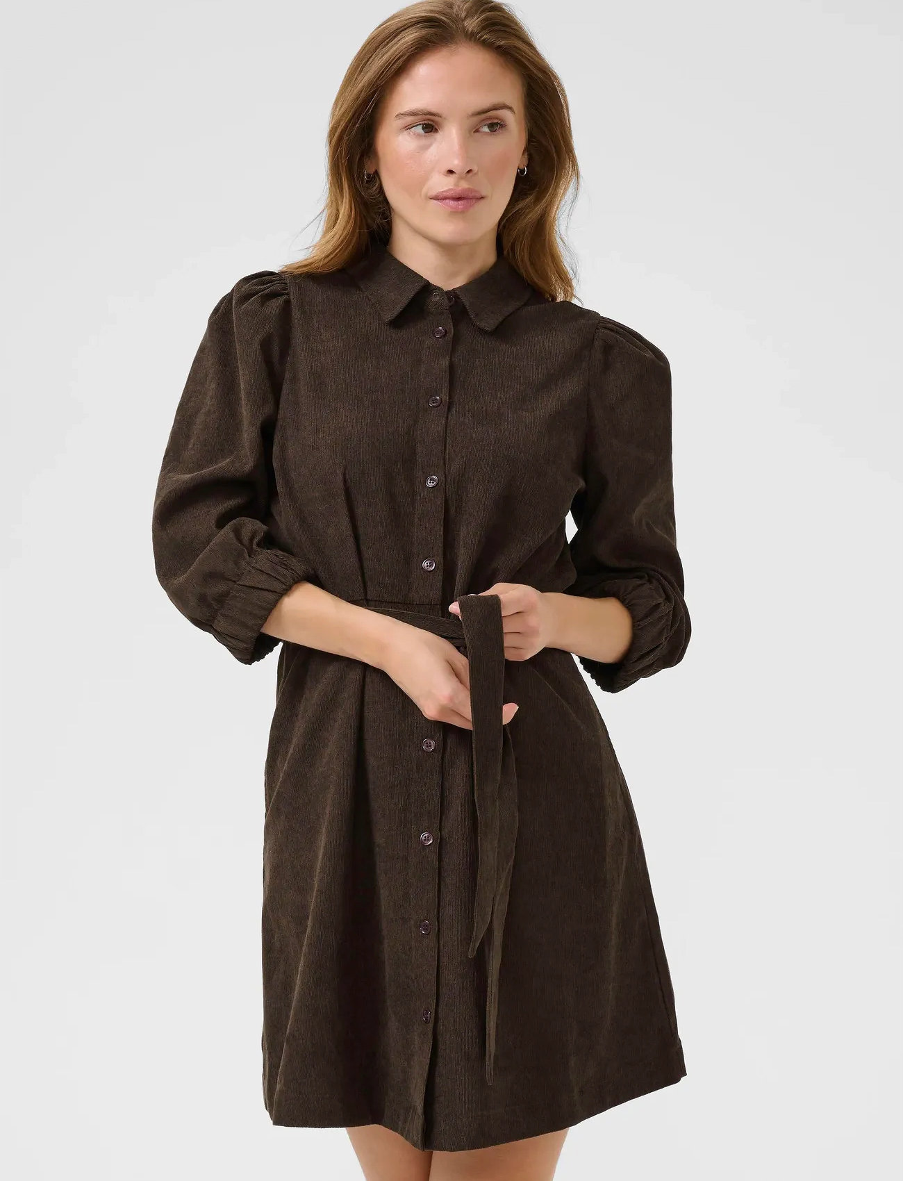 Kaffe Kavera Dress, 44, Brown, Kjoler > Kort Kjole, Dame