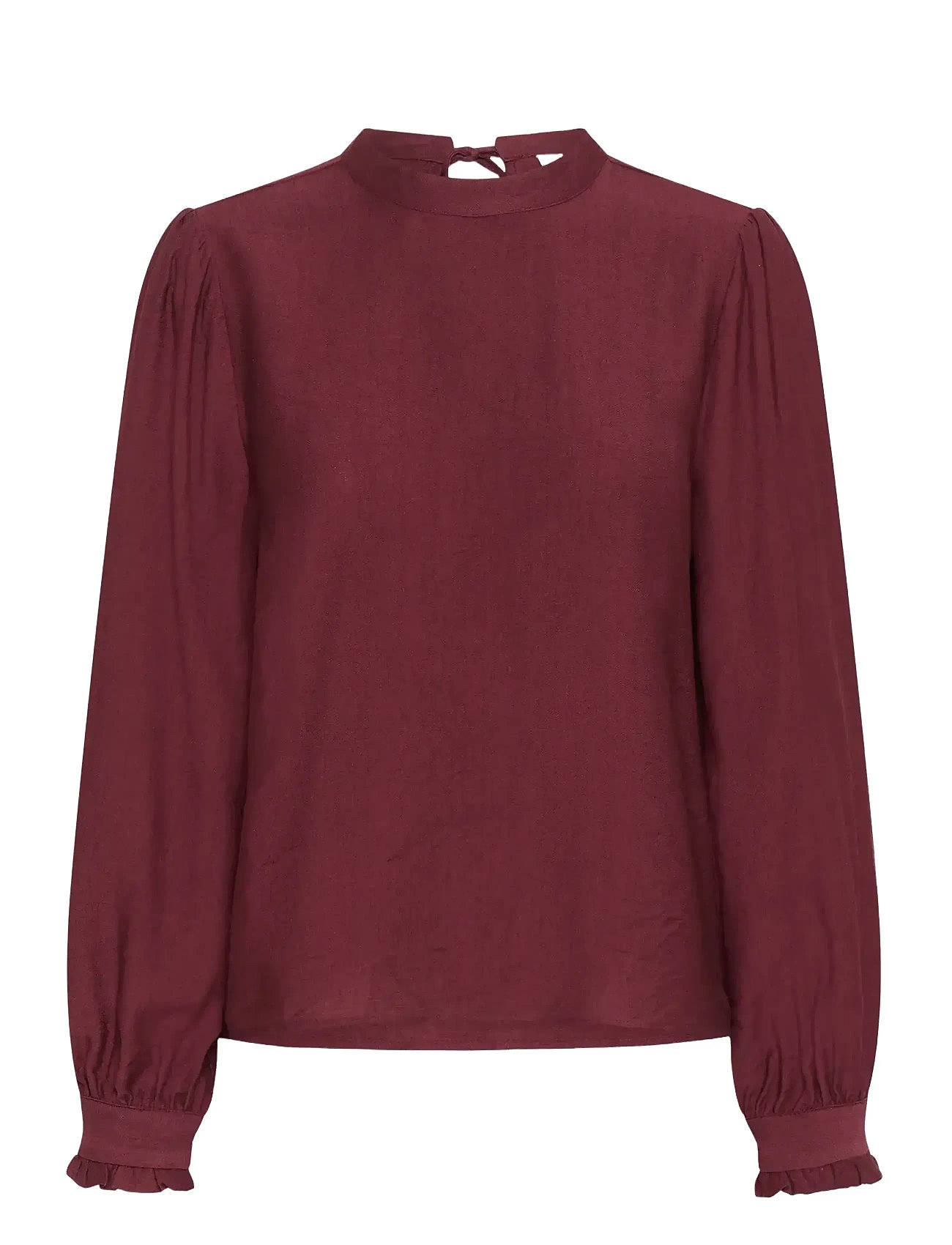 KAFFE Karea Solid Bluse Burgundy - 46 - Damen