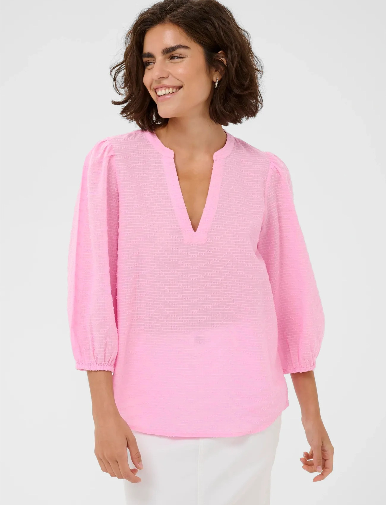 Kaffe Kapenelope Blouse, 44, Pink, Bluser > Langærmede, Dame