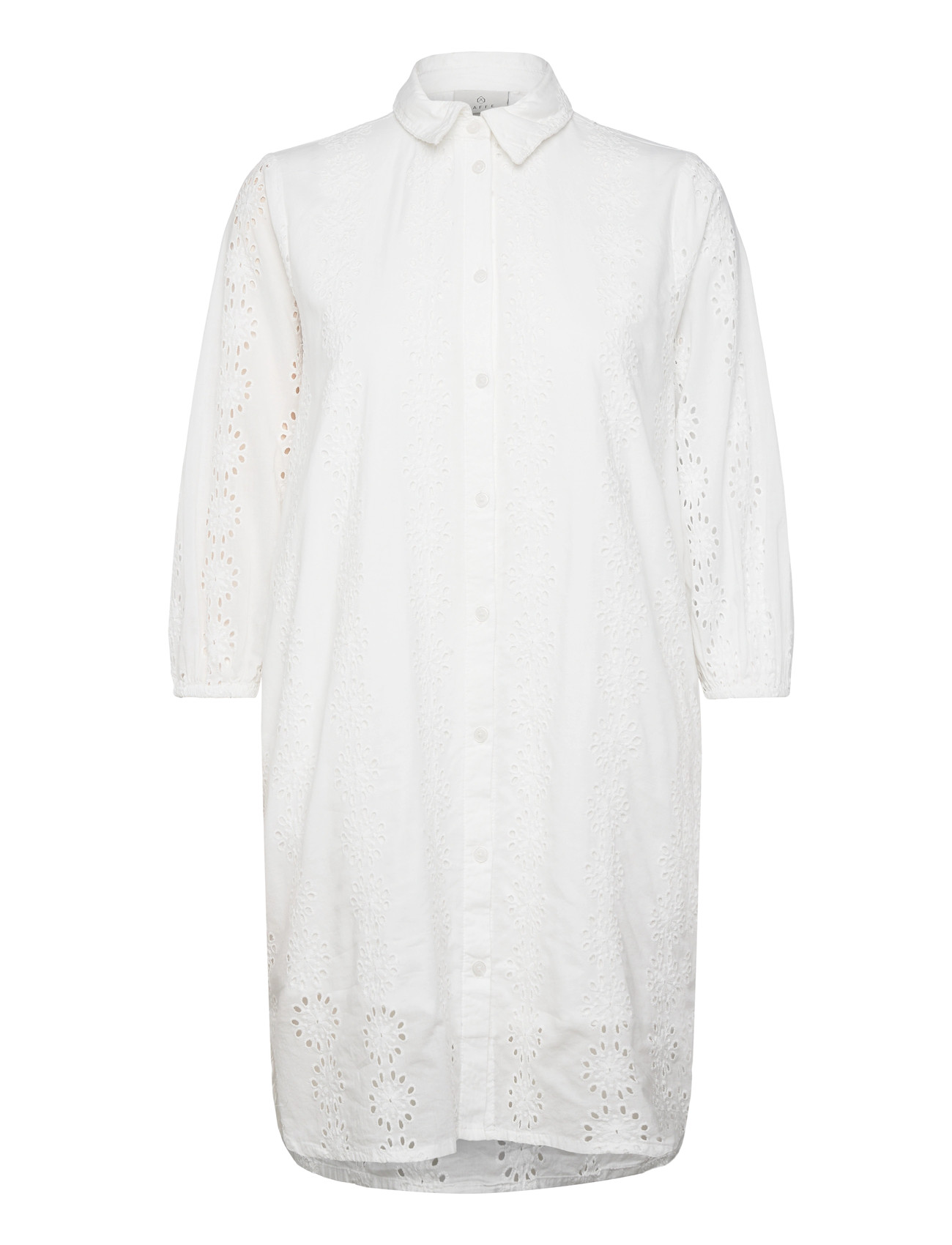 Kaffe Kadona Shirt Dress, 46, White, Kjoler > Kort Kjole, Dame