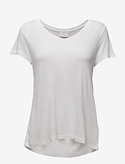 Anna V-Neck T-Shirt - OPTICAL WHITE