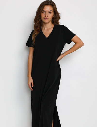 KAmily Jersey Dress - t-shirt dresses - black deep