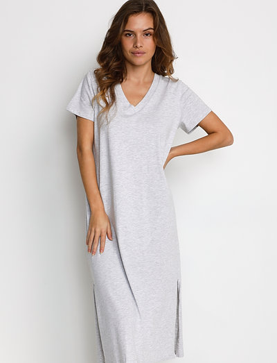 KAmily Jersey Dress - t-shirt dresses - light grey melange