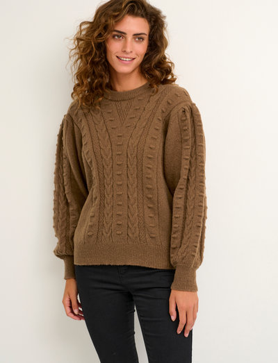 KAlira Knit Pullover - stickade tröjor - toffee