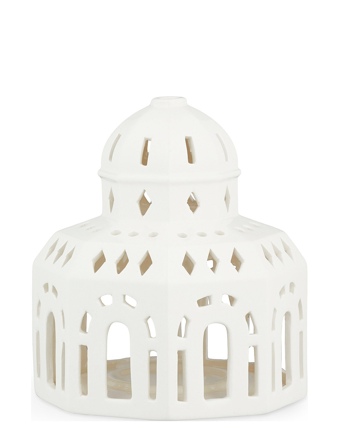 Urbania Tivoli Lyshus Glassalen Hvid Home Decoration Candlesticks & Lanterns Tealight Holders White Kähler