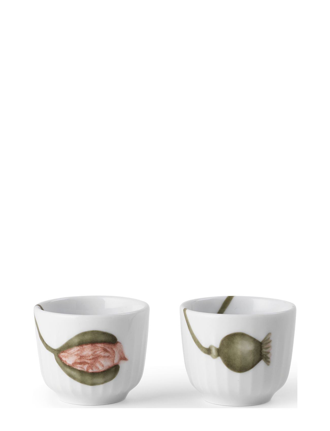 Hammershøi Poppy Æggebæger Ø5 Cm M. Deko 2 Stk. Home Tableware Bowls Egg Cups White Kähler